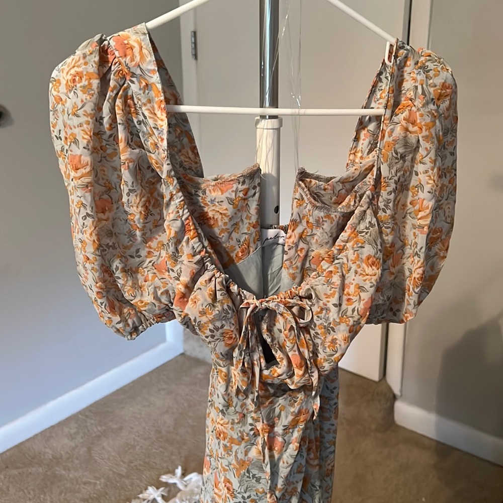 Floral Petal and Pup dress